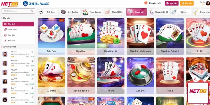 Hướng dẫn sử dụng danh mục game bài Net88 hiệu quả